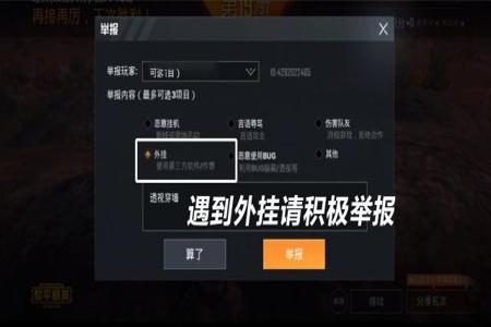 和平精英举报外挂怎么写(和平精英举报外挂怎么看反馈) 和平精英举报外挂怎么写(和平精英举报外挂怎么看反馈)